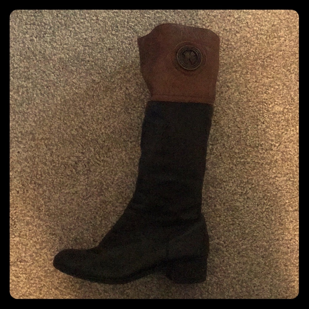 Leather Knee High Boots